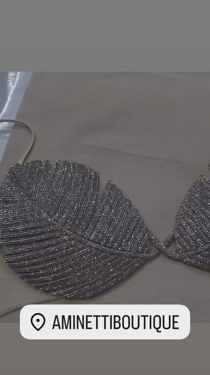 ✨ Crop Top Swarovski – Brilla con Eleganza ✨